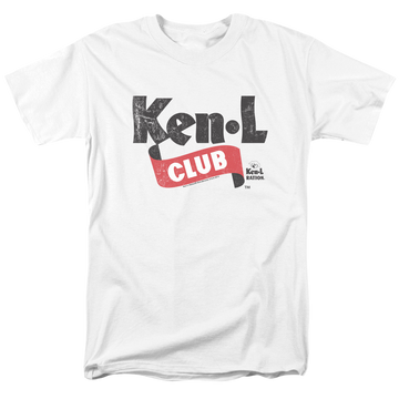 White men's regular fit t-shirt with Ken-L Ration Ken L Ration Ken L Club graphic