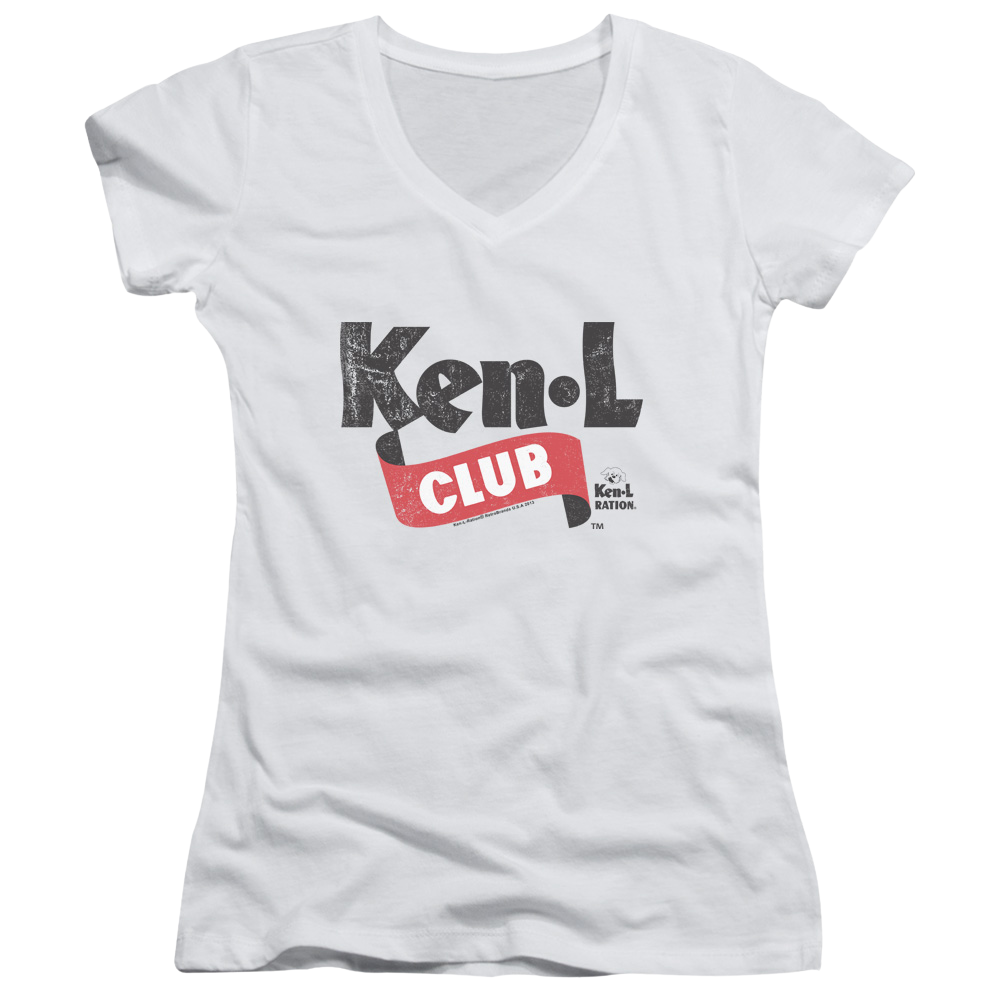 Ken L Ration Ken L Club Juniors V-Neck T-Shirt Juniors V-Neck T-Shirt Ken-L Ration