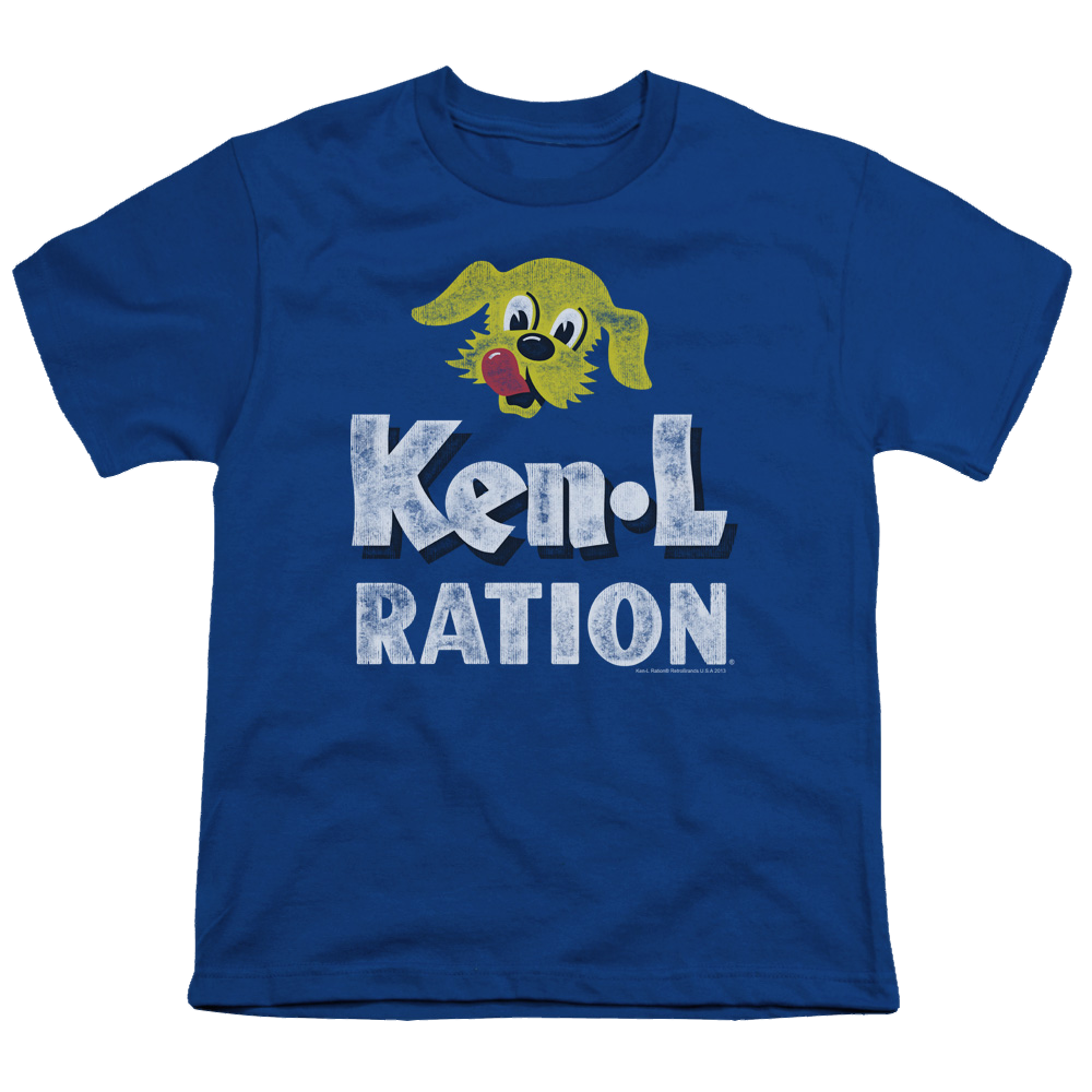 Ken L Ration Distressed Logo Youth T-Shirt (Ages 8-12) Youth T-Shirt (Ages 8-12) Ken-L Ration