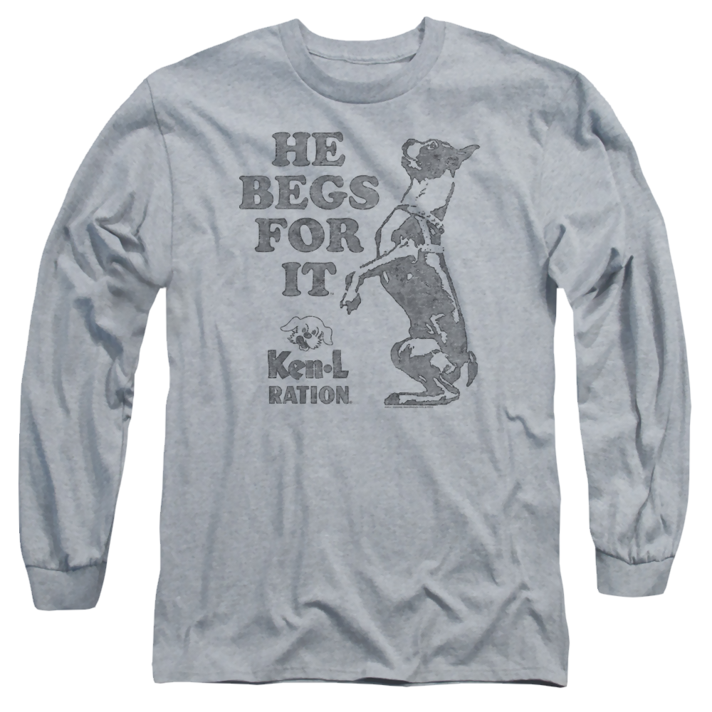Ken L Ration Begs Men's Long Sleeve T-Shirt Men's Long Sleeve T-Shirt Ken-L Ration