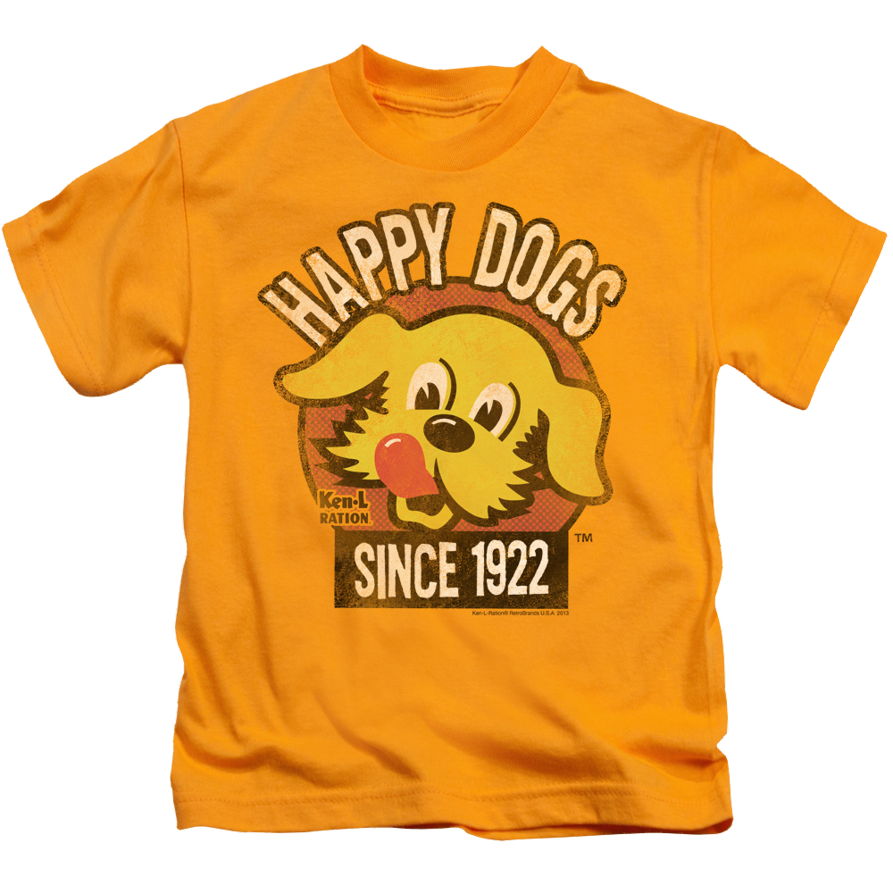 Ken L Ration Happy Dogs Kid's T-Shirt (Ages 4-7) Kid's T-Shirt (Ages 4-7) Ken-L Ration