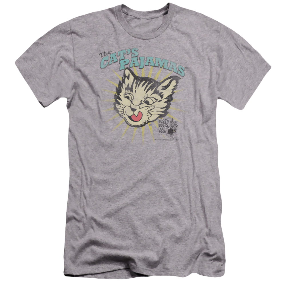 Puss 'n Boots Cats Pajamas - Men's Premium Slim Fit T-Shirt Men's Premium Slim Fit T-Shirt Puss 'n Boots