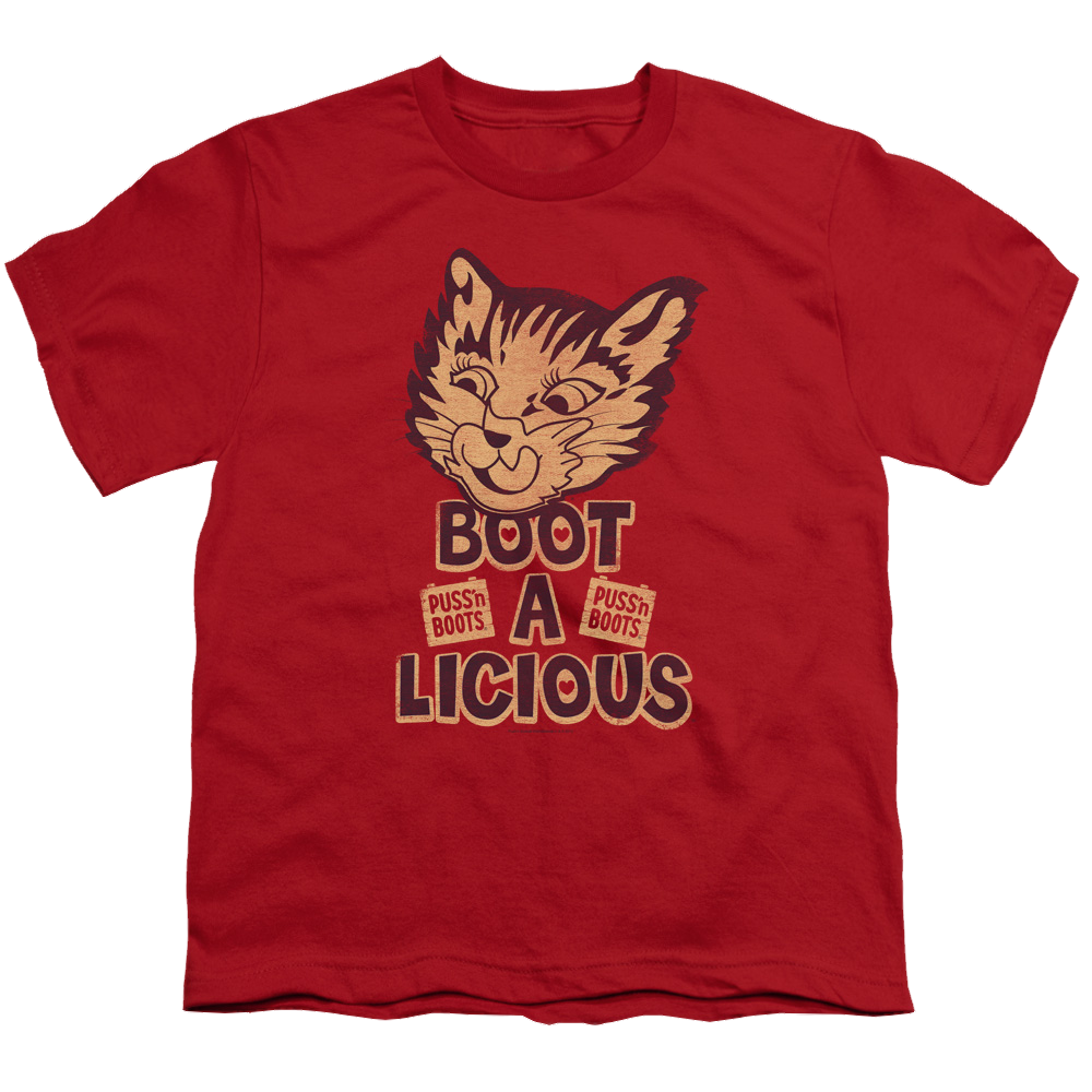 Puss 'n Boots Boot A Licious - Youth T-Shirt Youth T-Shirt (Ages 8-12) Puss 'n Boots