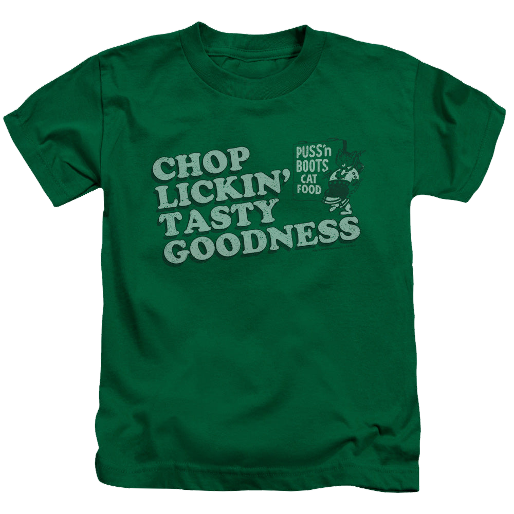 Puss 'n Boots Chop Lickin Tasty Goodness - Kid's T-Shirt Kid's T-Shirt (Ages 4-7) Puss 'n Boots