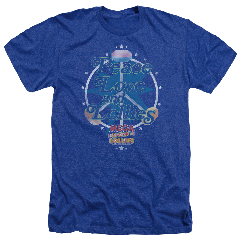 Smarties Peace Lollies - Men's Heather T-Shirt Men's Heather T-Shirt Smarties