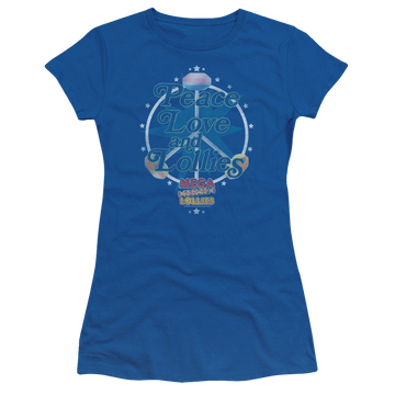 Royal juniors t-shirt with Smarties Peace Lollies graphic