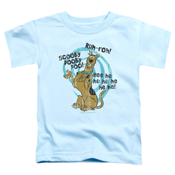Light blue toddler t-shirt with Scooby Doo Quoted graphic