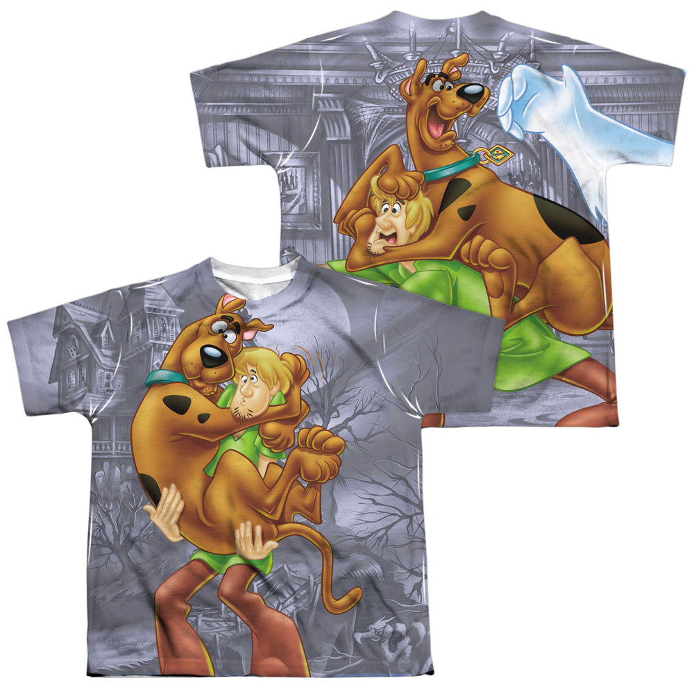 Scooby Doo Scooby & Shaggy (Front/Back Print) - Youth All-Over Print T-Shirt Youth All-Over Print T-Shirt (Ages 8-12) Scooby Doo