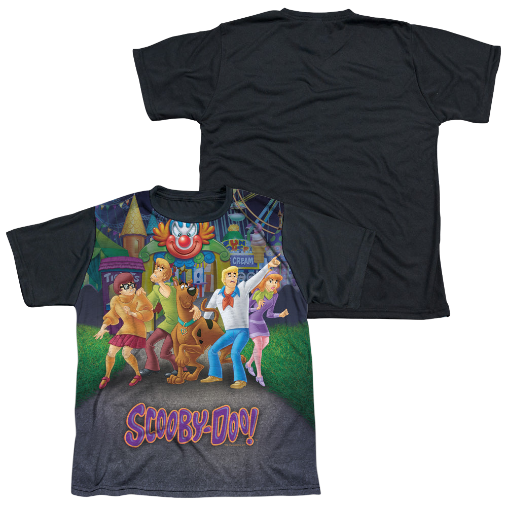 Scooby Doo Amusement Park - Youth Black Back T-Shirt Youth Black Back T-Shirt (Ages 8-12) Scooby Doo