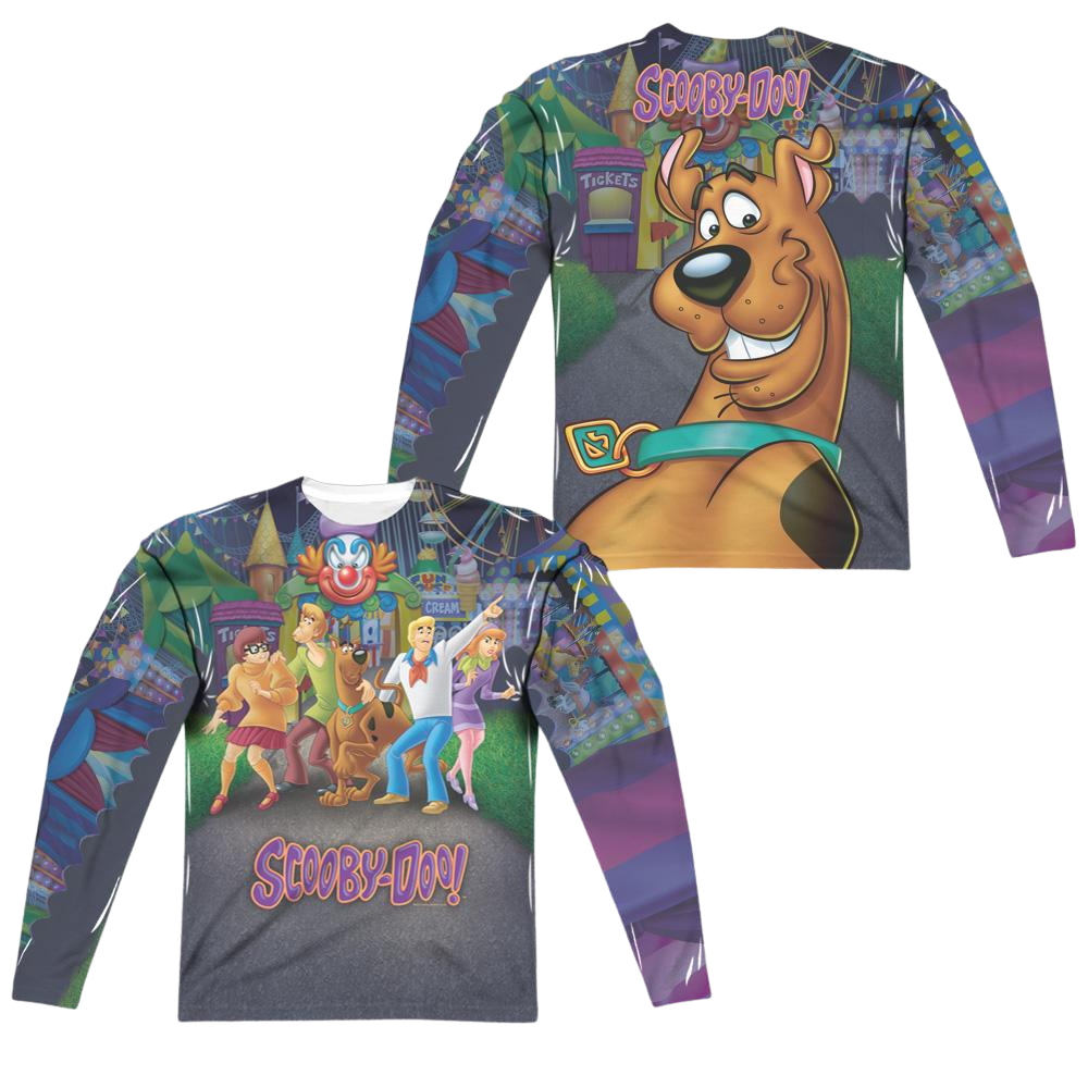 Scooby Doo Amusement Park Men's All-Over Print T-Shirt Men's All-Over Print Long Sleeve Scooby Doo