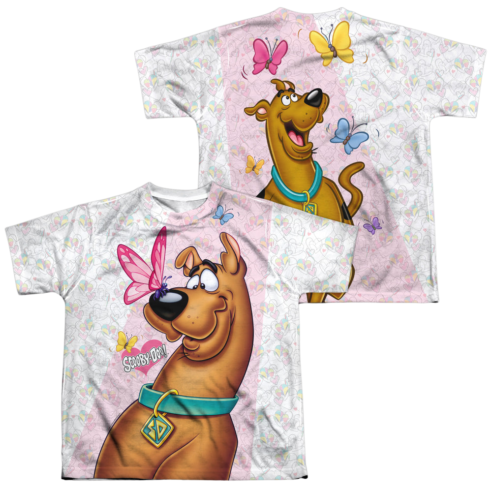 Scooby Doo Butterfly (Front/Back Print) - Youth All-Over Print T-Shirt Youth All-Over Print T-Shirt (Ages 8-12) Scooby Doo