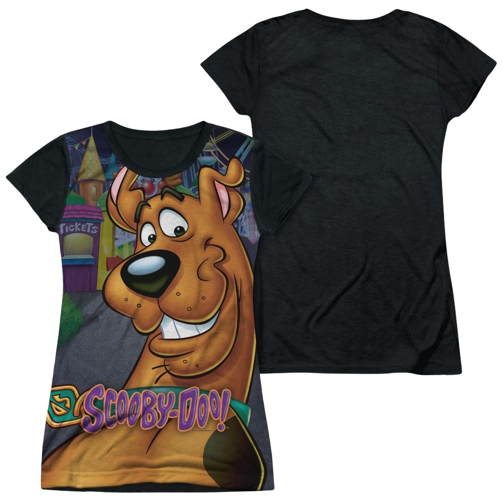 Scooby Doo Big Dog Juniors Black Back T-Shirt Juniors Black Back T-Shirt Scooby Doo