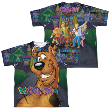 Scooby Doo Big Dog youth all-over print t-shirt for ages 8 to 12