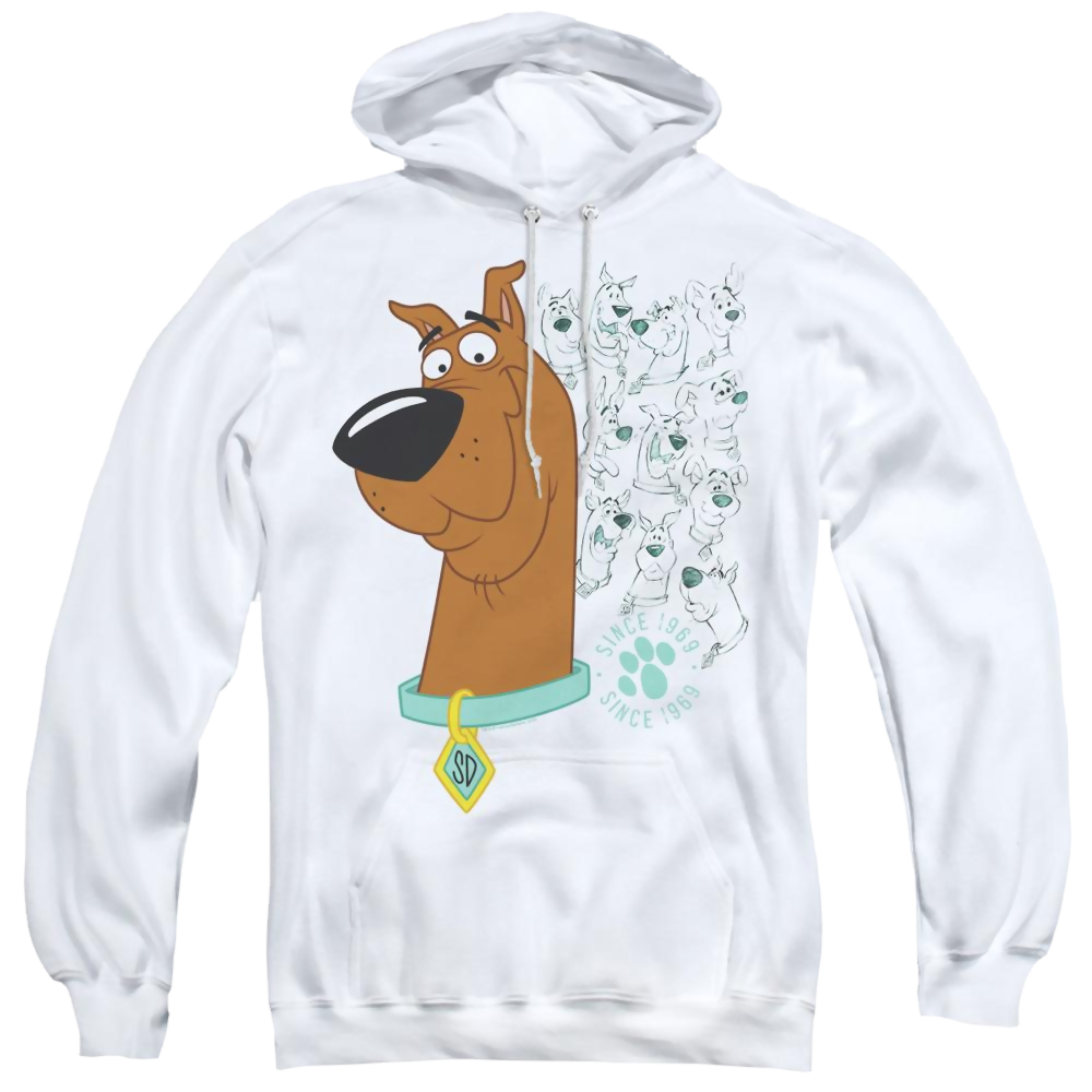 Scooby Doo Evolution Of Scooby Doo - Pullover Hoodie Pullover Hoodie Scooby Doo