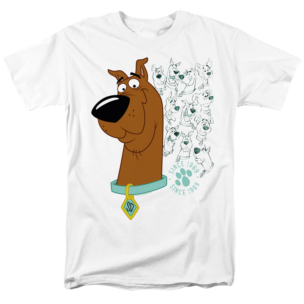 Scooby Doo Evolution Of Scooby Doo - Men's Regular Fit T-Shirt Men's Regular Fit T-Shirt Scooby Doo