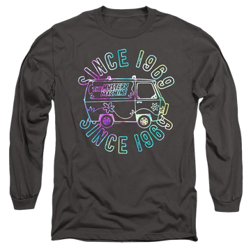 Charcoal men's long sleeve t-shirt with Scooby Doo Groovin 69 graphic
