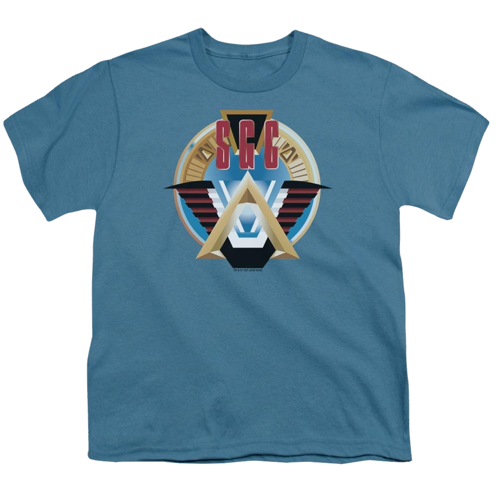 Stargate Sgc Logo Youth T-Shirt (Ages 8-12) Youth T-Shirt (Ages 8-12) Stargate