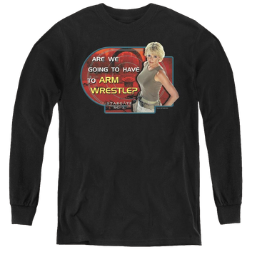 Stargate Sg-1 Arm Wrestle - Youth Long Sleeve T-Shirt Youth Long Sleeve T-Shirt Stargate