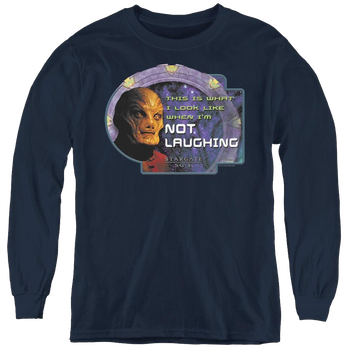 Stargate Sg-1 Not Laughing - Youth Long Sleeve T-Shirt Youth Long Sleeve T-Shirt Stargate