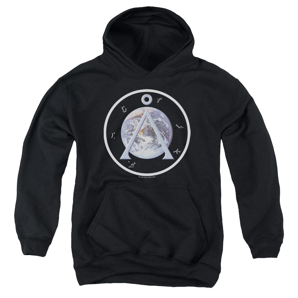Stargate Sg-1 Earth Emblem - Youth Hoodie Youth Hoodie (Ages 8-12) Stargate