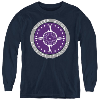 Stargate Sg-1 White Rock Logo - Youth Long Sleeve T-Shirt Youth Long Sleeve T-Shirt Stargate
