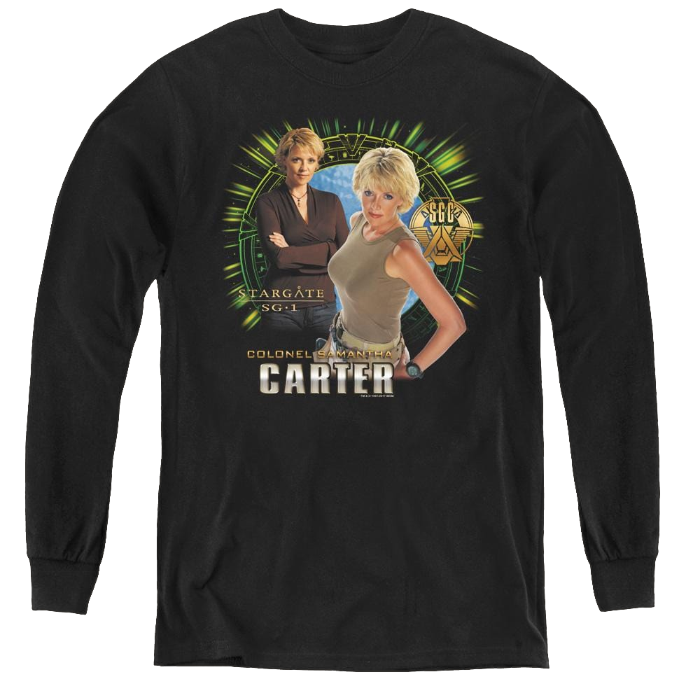 Stargate Sg-1 Samantha Carter - Youth Long Sleeve T-Shirt Youth Long Sleeve T-Shirt Stargate