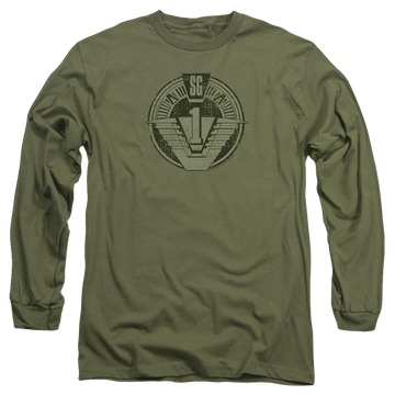 Stargate Sg1 Distressed Men's Long Sleeve T-Shirt Men's Long Sleeve T-Shirt Stargate