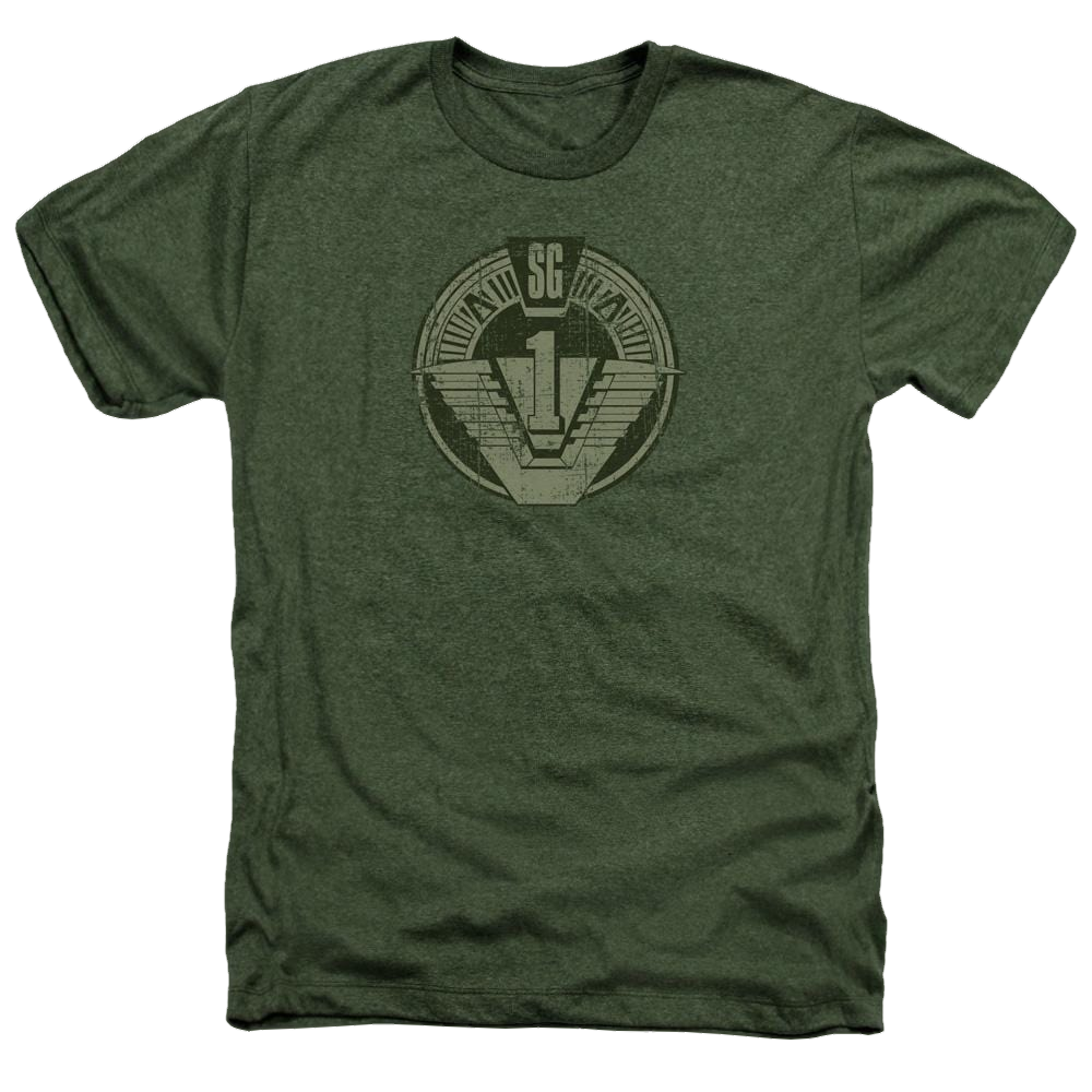 Stargate Sg1 Distressed Men's Heather T-Shirt Men's Heather T-Shirt Stargate