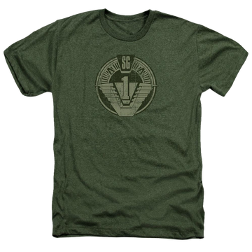 Stargate Sg1 Distressed Men's Heather T-Shirt Men's Heather T-Shirt Stargate