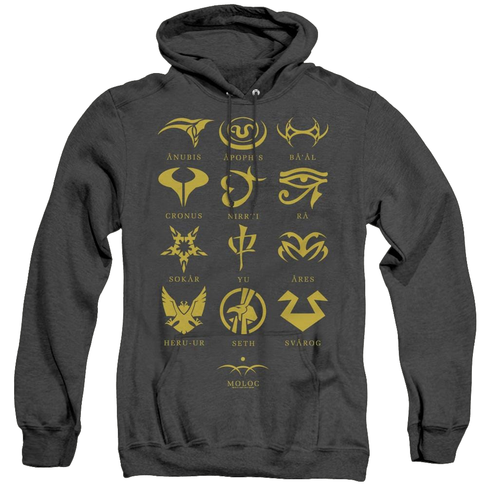 Stargate Sg-1 Goauld Characters - Heather Pullover Hoodie Heather Pullover Hoodie Stargate