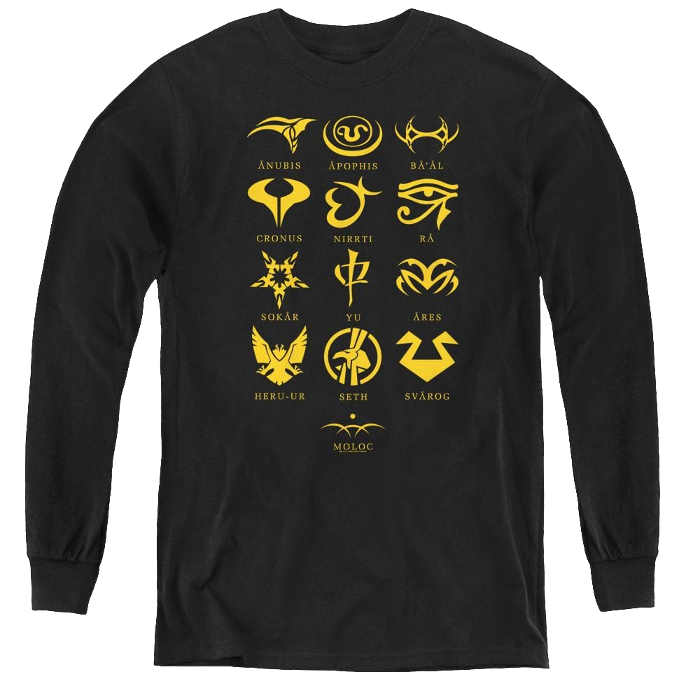 Stargate Sg-1 Goauld Characters - Youth Long Sleeve T-Shirt Youth Long Sleeve T-Shirt Stargate