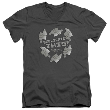 Stargate Replicate This Men's V-Neck T-Shirt Men's V-Neck T-Shirt Stargate