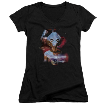 Stargate The Asgard Juniors V-Neck T-Shirt Juniors V-Neck T-Shirt Stargate