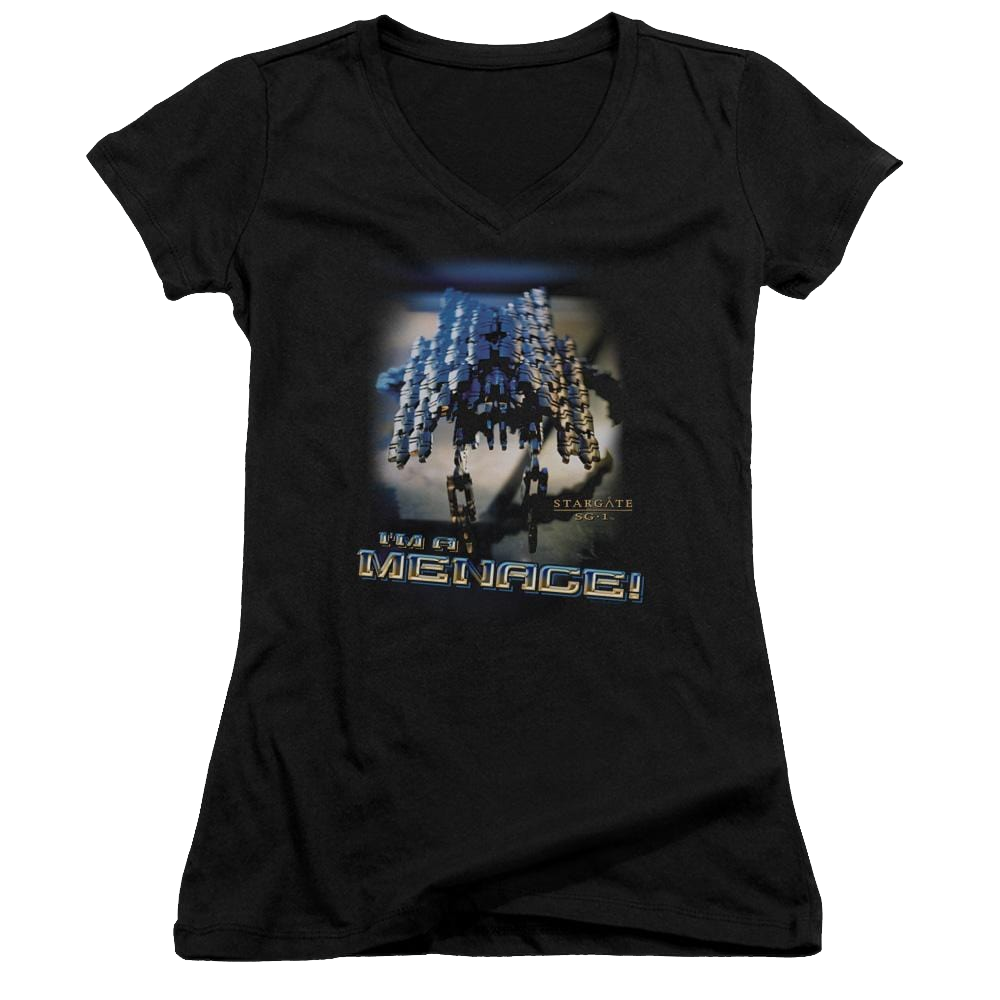 Stargate Menace Juniors V-Neck T-Shirt Juniors V-Neck T-Shirt Stargate
