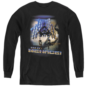 Stargate Sg-1 Menace - Youth Long Sleeve T-Shirt Youth Long Sleeve T-Shirt Stargate