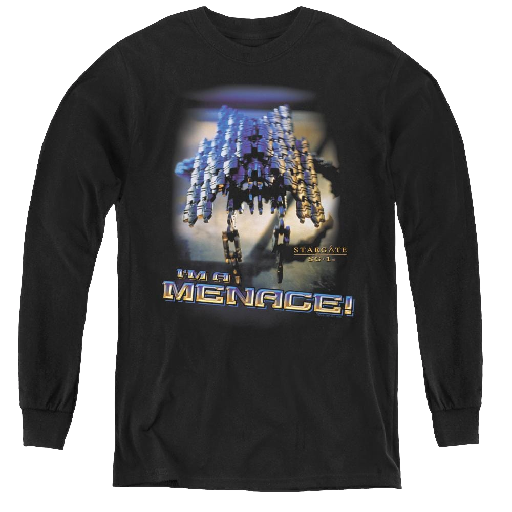 Stargate Sg-1 Menace - Youth Long Sleeve T-Shirt Youth Long Sleeve T-Shirt Stargate