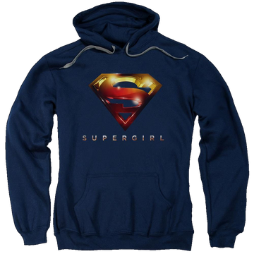 Supergirl Logo Glare Pullover Hoodie Pullover Hoodie Superman