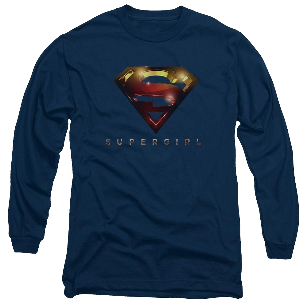 Supergirl Logo Glare Men's Long Sleeve T-Shirt