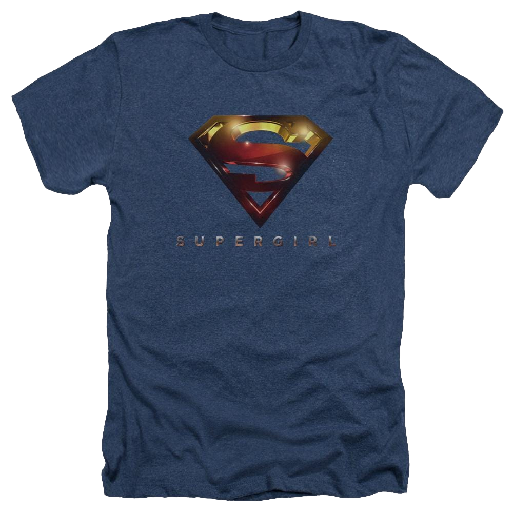 Supergirl Logo Glare Men's Heather T-Shirt Men's Heather T-Shirt Superman
