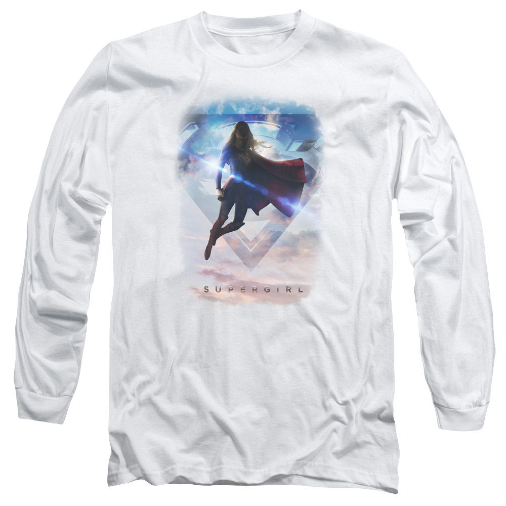 Supergirl Endless Sky Men's Long Sleeve T-Shirt Men's Long Sleeve T-Shirt Superman
