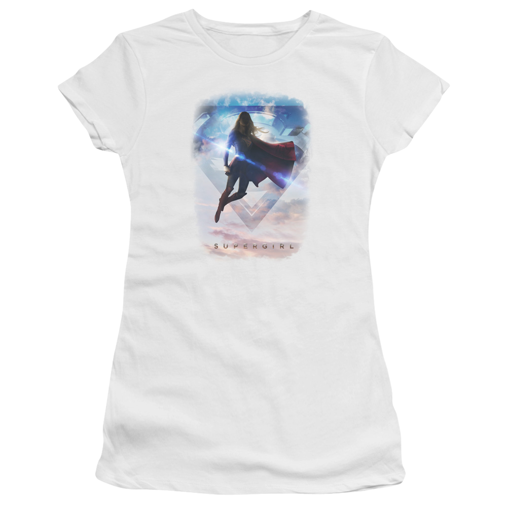 Supergirl Endless Sky Juniors T-Shirt Juniors T-Shirt Superman