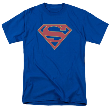 Royal men's regular fit t-shirt with Superman Supergirl Logo graphic