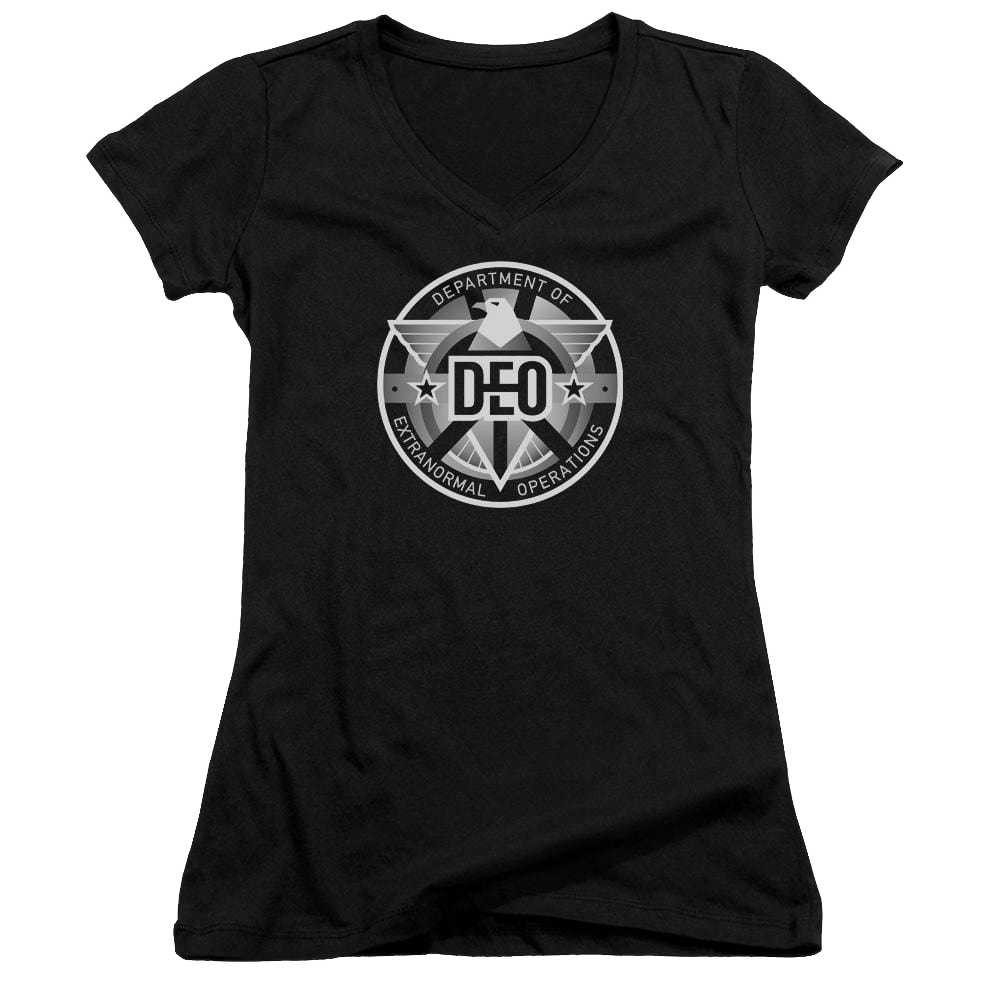 Supergirl Deo Juniors V-Neck T-Shirt Juniors V-Neck T-Shirt Superman