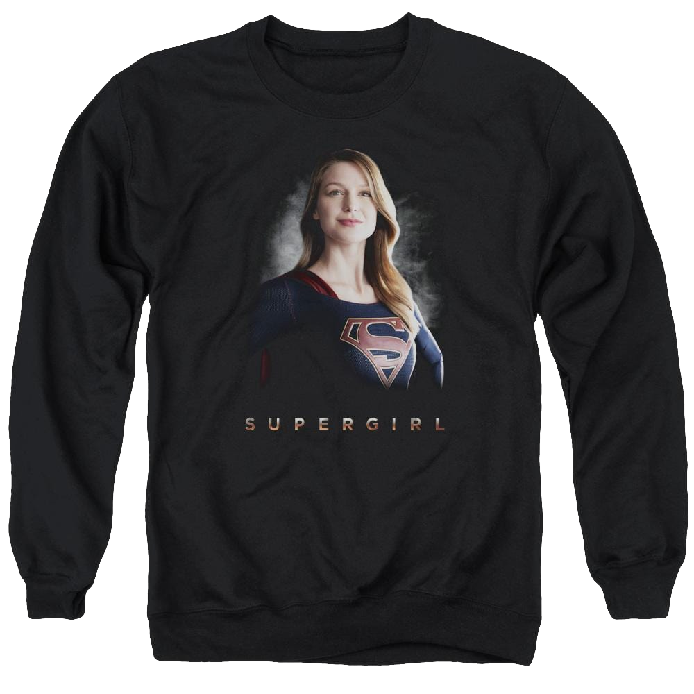 Supergirl Stand Tall Men's Crewneck Sweatshirt Men's Crewneck Sweatshirt Superman