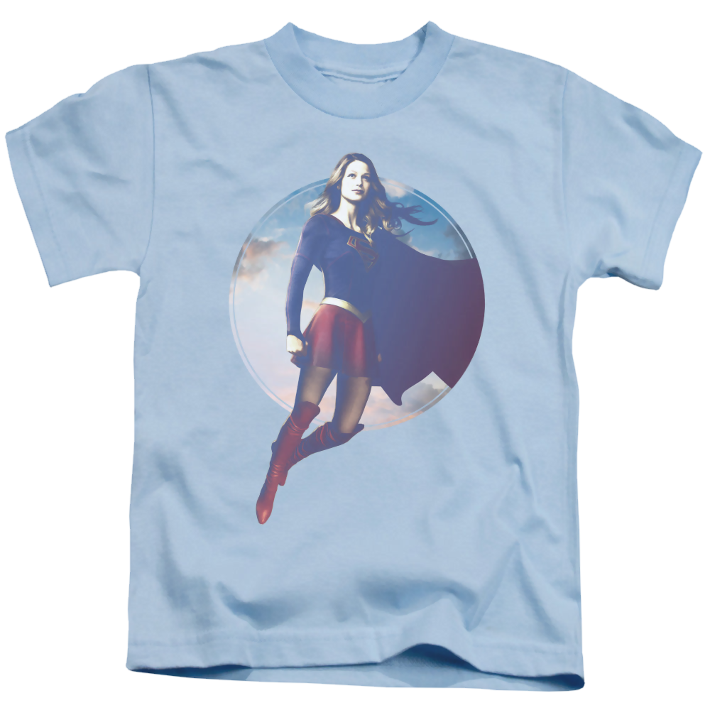 Supergirl TV Series Cloudy Circle Kid s T Shirt Sons of Gotham