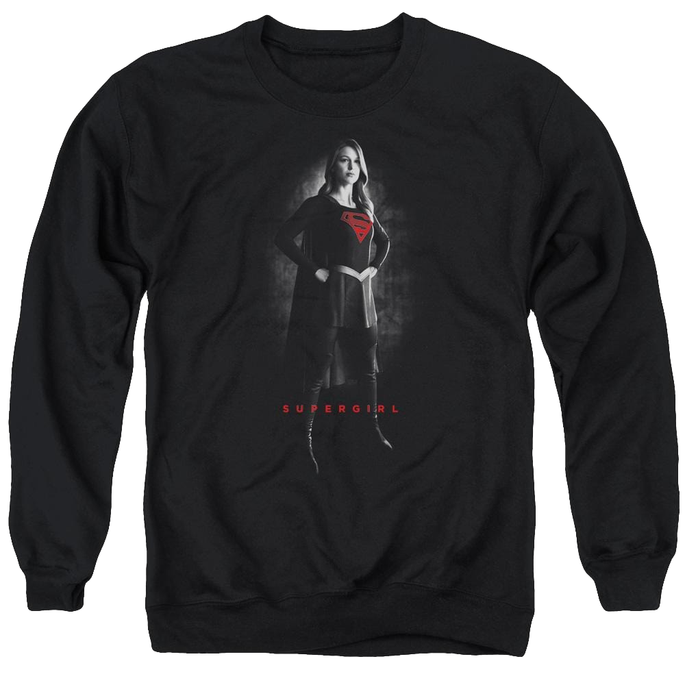Supergirl Supergirl Noir Men's Crewneck Sweatshirt Men's Crewneck Sweatshirt Superman