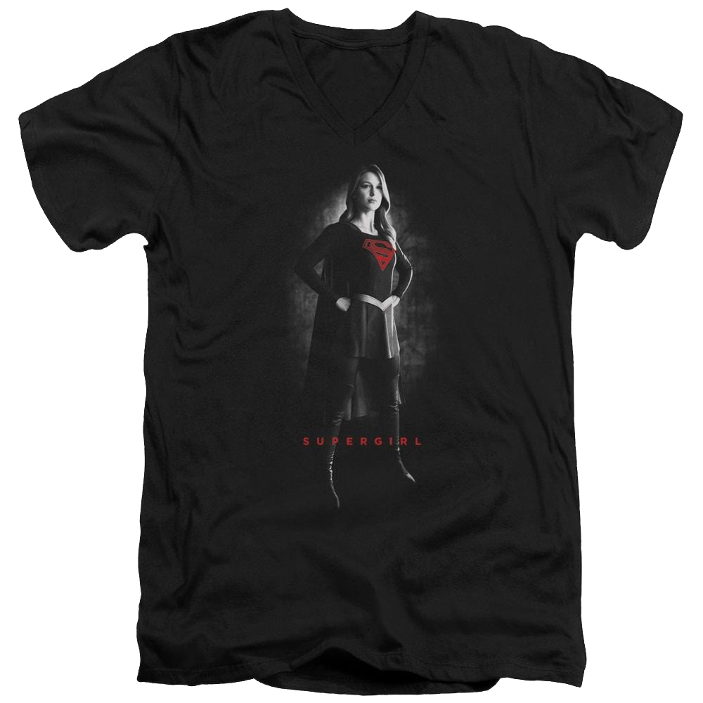 Supergirl Supergirl Noir Men's V-Neck T-Shirt Men's V-Neck T-Shirt Superman