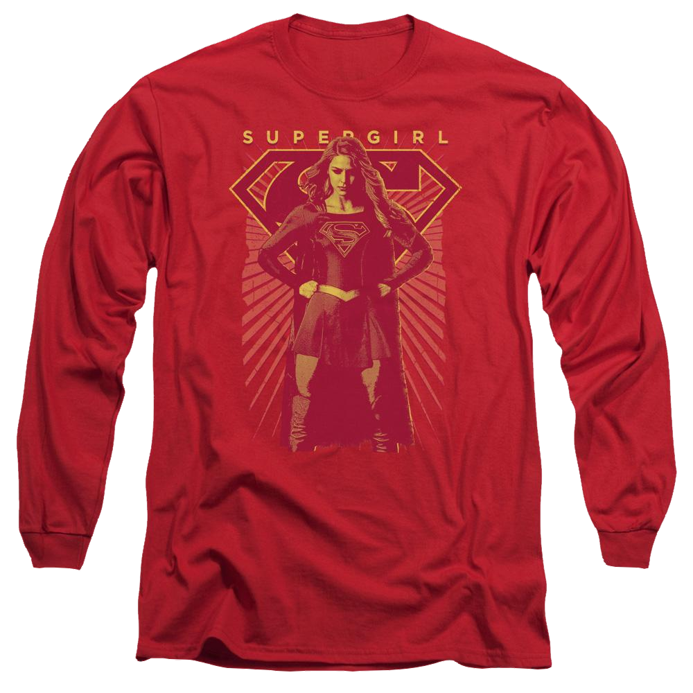 Supergirl Ready Set Men's Long Sleeve T-Shirt Men's Long Sleeve T-Shirt Superman
