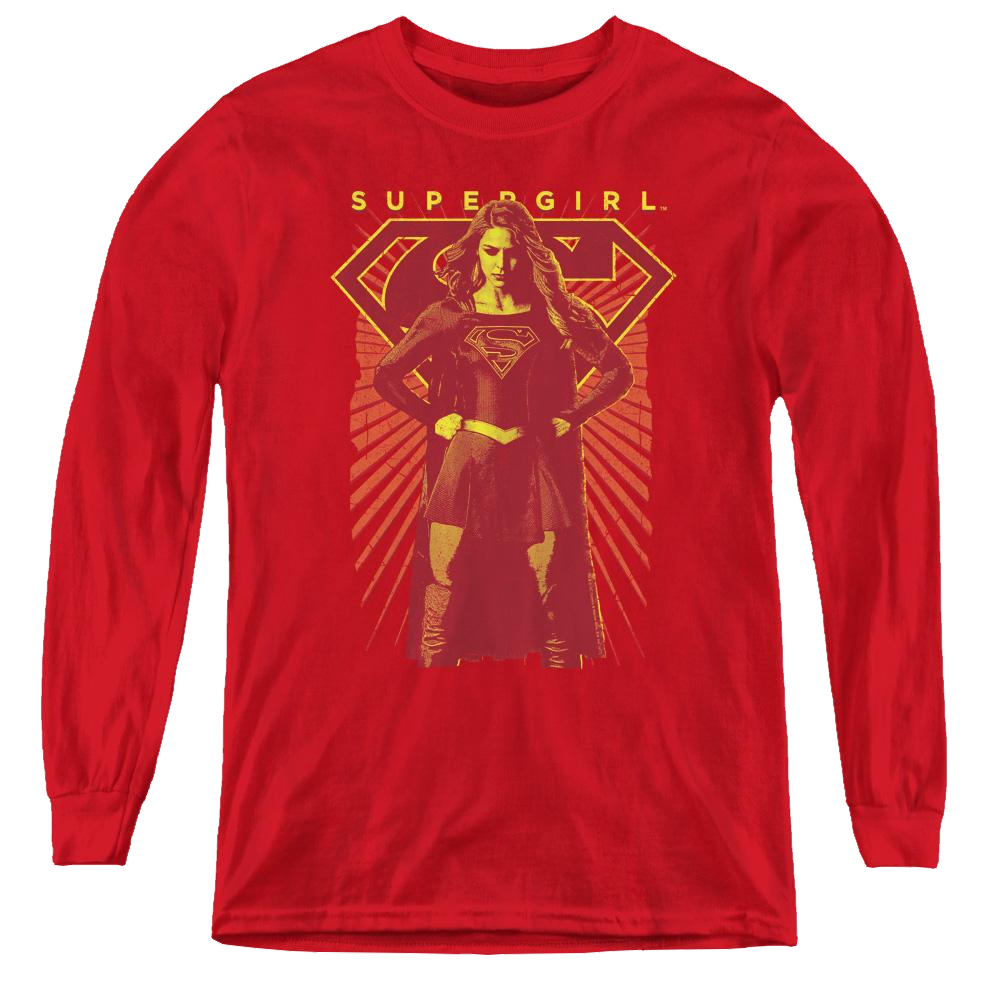 Supergirl (Tv Series) Ready Set - Youth Long Sleeve T-Shirt Youth Long Sleeve T-Shirt Superman