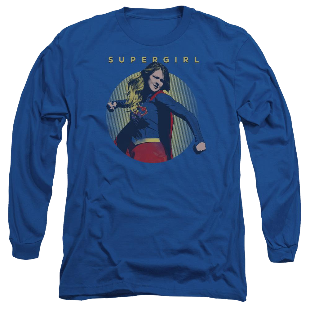 Supergirl Classic Hero Men's Long Sleeve T-Shirt Men's Long Sleeve T-Shirt Superman